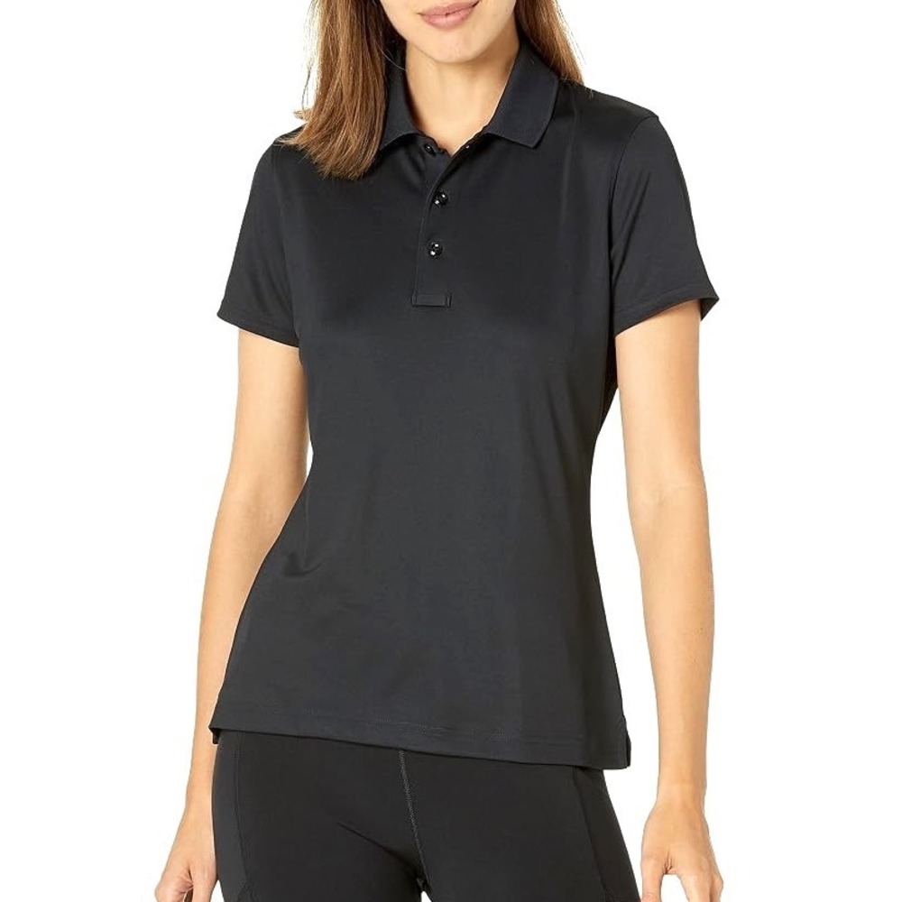 NWT UNDER ARMOUR Women's TACTICAL BREECH POLO Black HEATGEAR Performance Top M